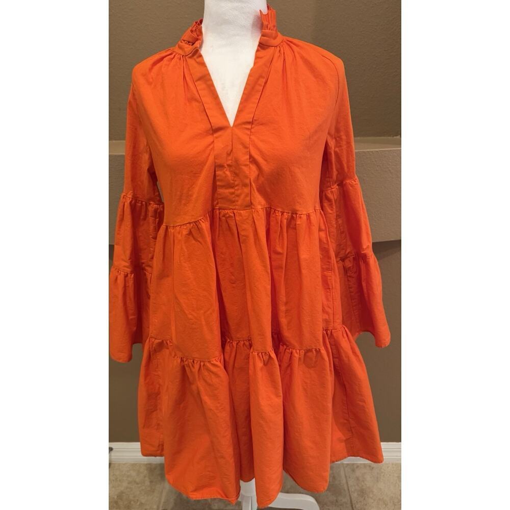 Posh Couture Babydoll Orange Dress Size XS
